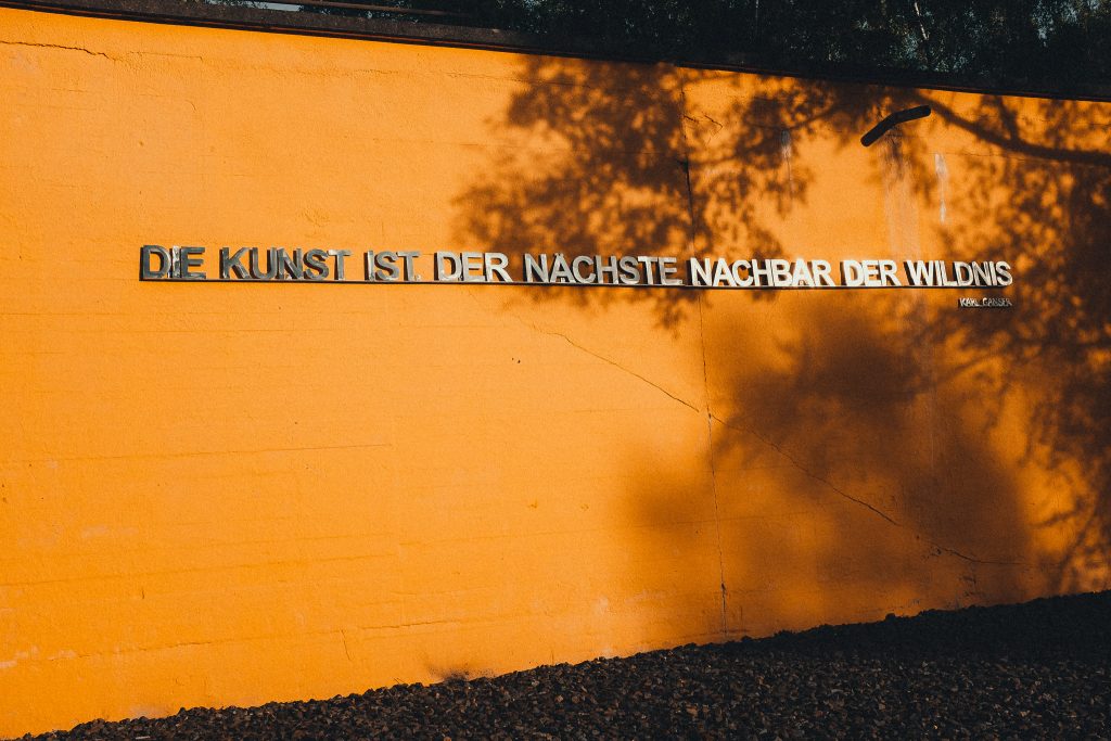 Tag 56 - "Die Kunst ist der Nächste Nachbar der Wildnis" - Karl Ganser // "art is the nearest neighbour to wilderness" - Karl Ganser