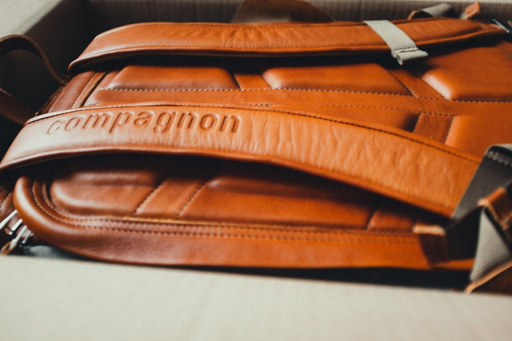 Tag 83 - Happy // My new backpack from compagnon arrived. Vitalis and Valentin did a great job by building the backpack! 